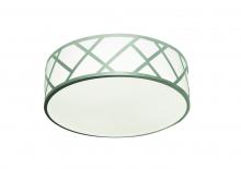 AFX Lighting, Inc. HVNF17LAJUDSN - Haven 17&#39;&#39; LED Flushmount - 30W 120-277V - Satin Nickel