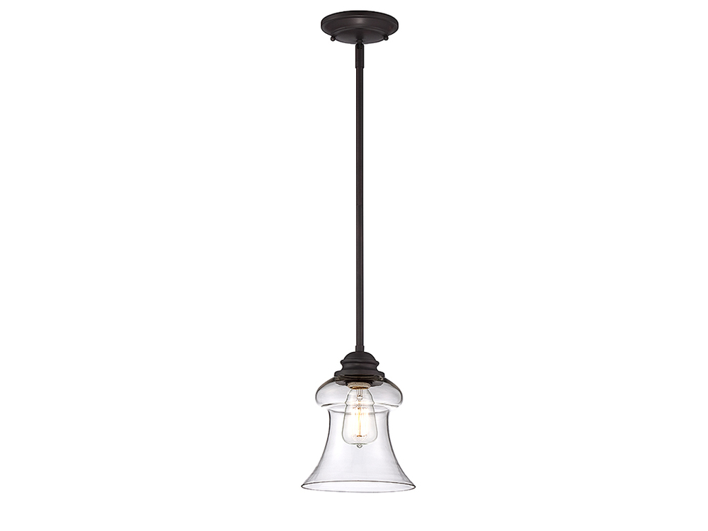 Vintage 1-Light Mini-Pendant in English Bronze