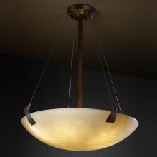 Justice Design Group CLD-9647-35-NCKL - 48&#34; Pendant Bowl w/ Tapered Clips