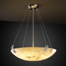 Justice Design Group FAL-9621-35-NCKL - 18&#34; Pendant Bowl w/ U-Clips