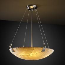 Justice Design Group PNA-9641-35-BANL-DBRZ - 18&#34; Pendant Bowl w/ Tapered Clips