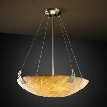Justice Design Group PNA-9641-35-BMBO-DBRZ - 18&#34; Pendant Bowl w/ Tapered Clips
