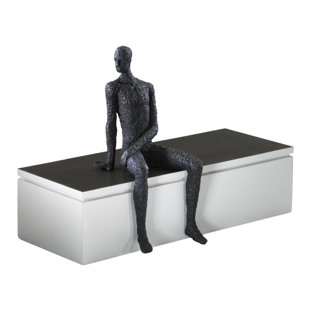 Posing Man Shelf Decor Old World