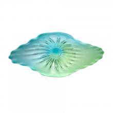 Cyan Designs 04517 - Art Glass Plate Turquoise