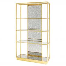 Cyan Designs 11617 - Etagere by J Kent Martin Gold Leaf - Antique Mirrored Glass
