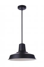 Craftmade ZA5701-MN - Briscoe 1 Light 15&#34; Outdoor Pendant in Midnight