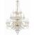 Traditional Crystal 25 Light Hand Cut Crystal Polished Brass Chandelier
