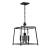 Libby Langdon Sylvan 4 Light Black Forged Lantern Chandelier