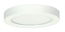 Satco Products Inc. S9331 - 13.5 watt; 7" Flush Mount LED Fixture; 3000K; Round Shape; White Finish; 120 volts