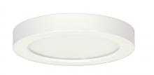 Satco Products Inc. S9358 - 18.5 watt; 9" Flush Mount LED Fixture; 3000K; Round Shape; White Finish; 277 volts