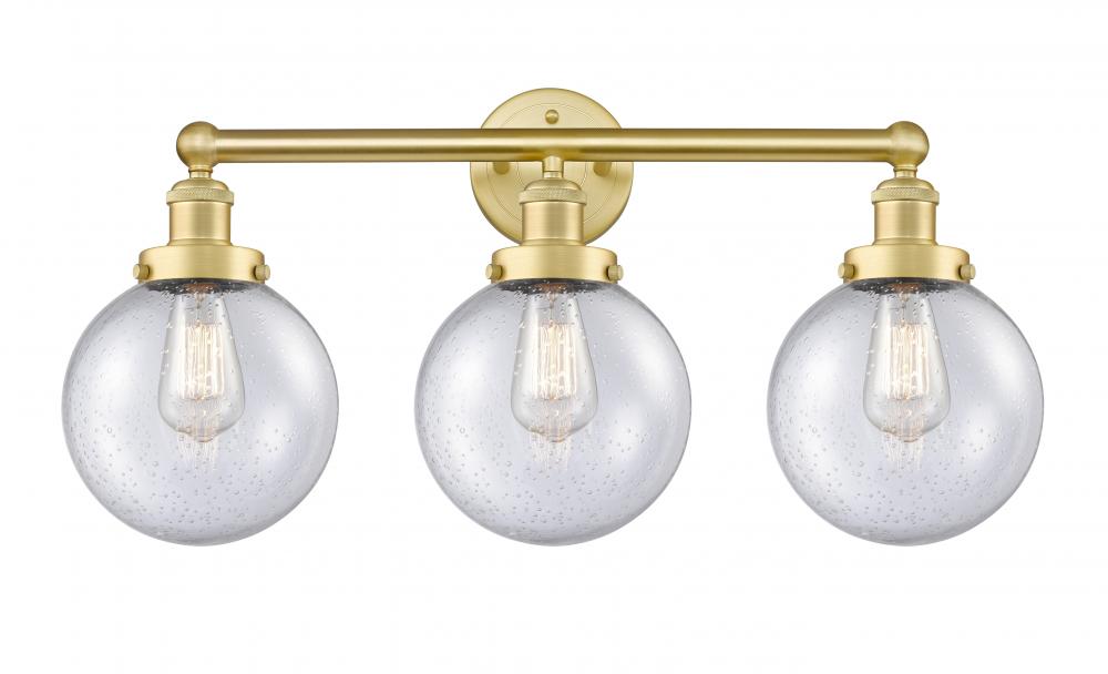 Beacon - 3 Light - 26 inch - Satin Gold - Bath Vanity Light