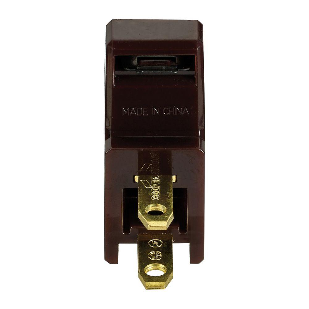 Plug Angle Super 15A 125V 2P2W NonPol BR