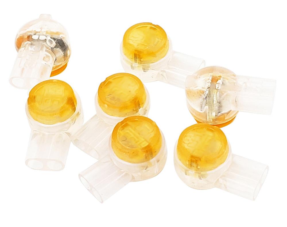 UY2 Yellw IDC 2Wire Butt Splice Jellybean 100/Cl