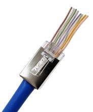 Ideal Industries 85-365 - CAT5e Shielded Feed-Thru Modular Plugs, 25/Card