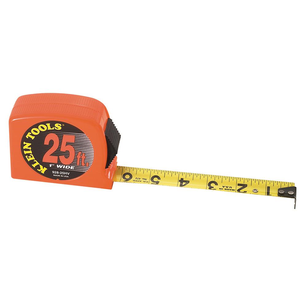 Tape Measure 25&#39; Hi-Visibility Case