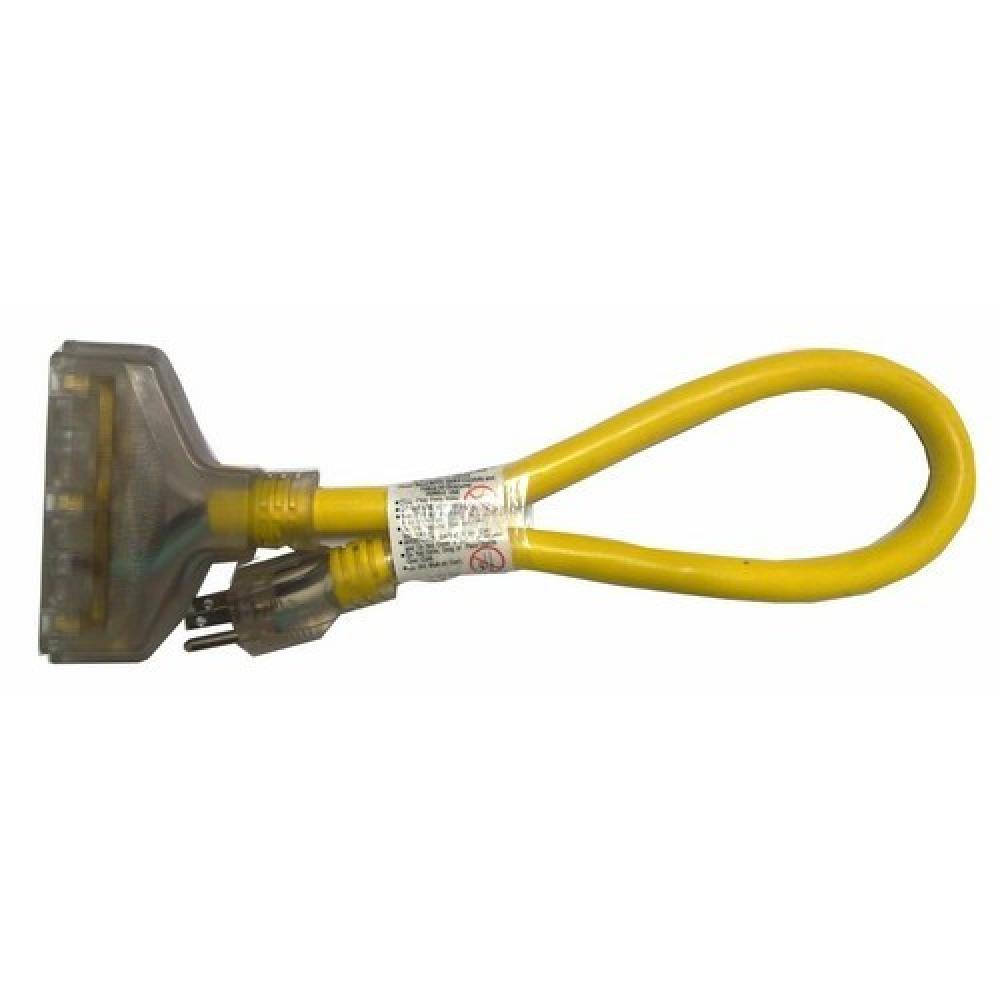 Hvy Duty Tri-Tap Extension Cord 3 Outlet