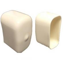 Morris 17684 - Plastic White End Caps 1-5/8” Channel