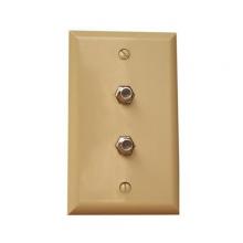 Morris 85020 - Double F Conn Wallplate Ivory