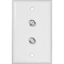 Morris 85021 - Double F Conn Wallplate White