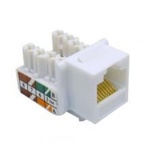 Morris 88021 - Cat5E (RJ45) Unshielded Keyst1 Jacks Wht