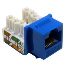 Morris 88022 - Cat5E (RJ45) Unshielded Keyst1 Jacks Blu