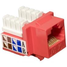 Morris 88023 - Cat5E (RJ45) Unshielded Keyst1 Jacks Red