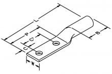 3M Electrical Products 7000140667 - 3M™ Scotchlok™ Copper Two Hole Long Barrel L