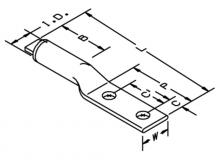 3M Electrical Products 7000005893 - 3M™ Scotchlok™ Aluminum Lugs Two Hole 40100