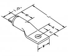 3M Electrical Products 7000005889 - 3M™ Scotchlok™ Aluminum One Hole Lug 40000 S