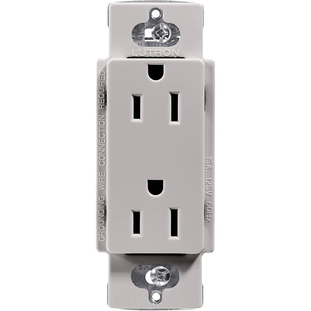 15A CLARO RECEPTACLE, GRAY