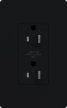 Lutron Electronics CAR-15-DDTR-BL - CLARO 15 A TMPR RESIST DUAL DIM RECPT BL