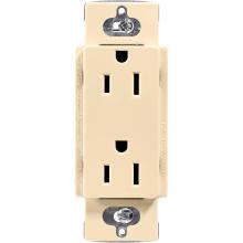 Lutron Electronics CAR-15-IV - 15A CLARO RECEPTACLE, IVORY