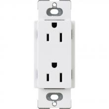 Lutron Electronics CAR-15-WH - 15A CLARO RECEPTACLE, WHITE