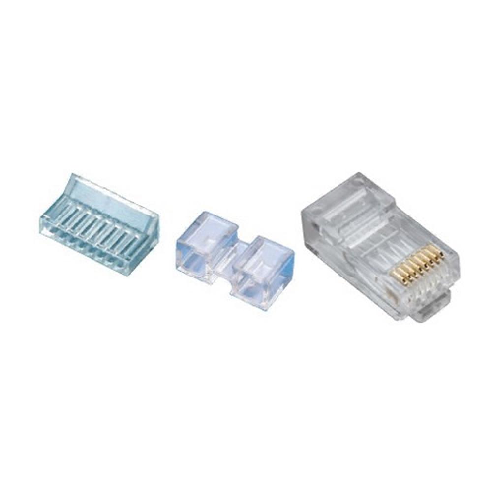 RJ45 8P8C C6 HP RoundSolid 3Prong 100/Jr
