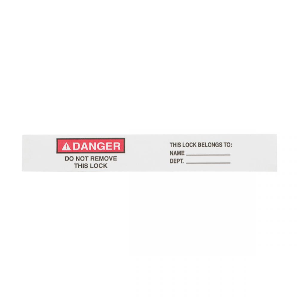 Vinyl Lockout Labels