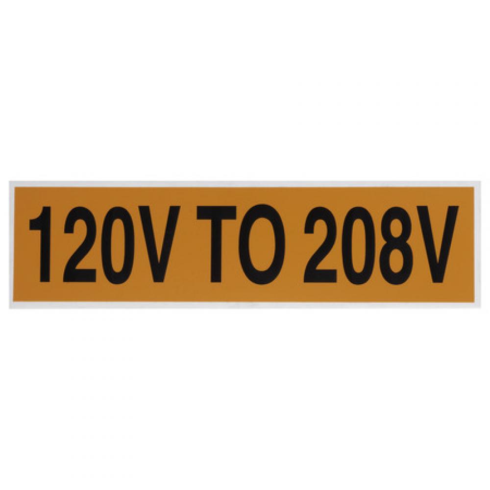 Voltage Marker 120V To 208V