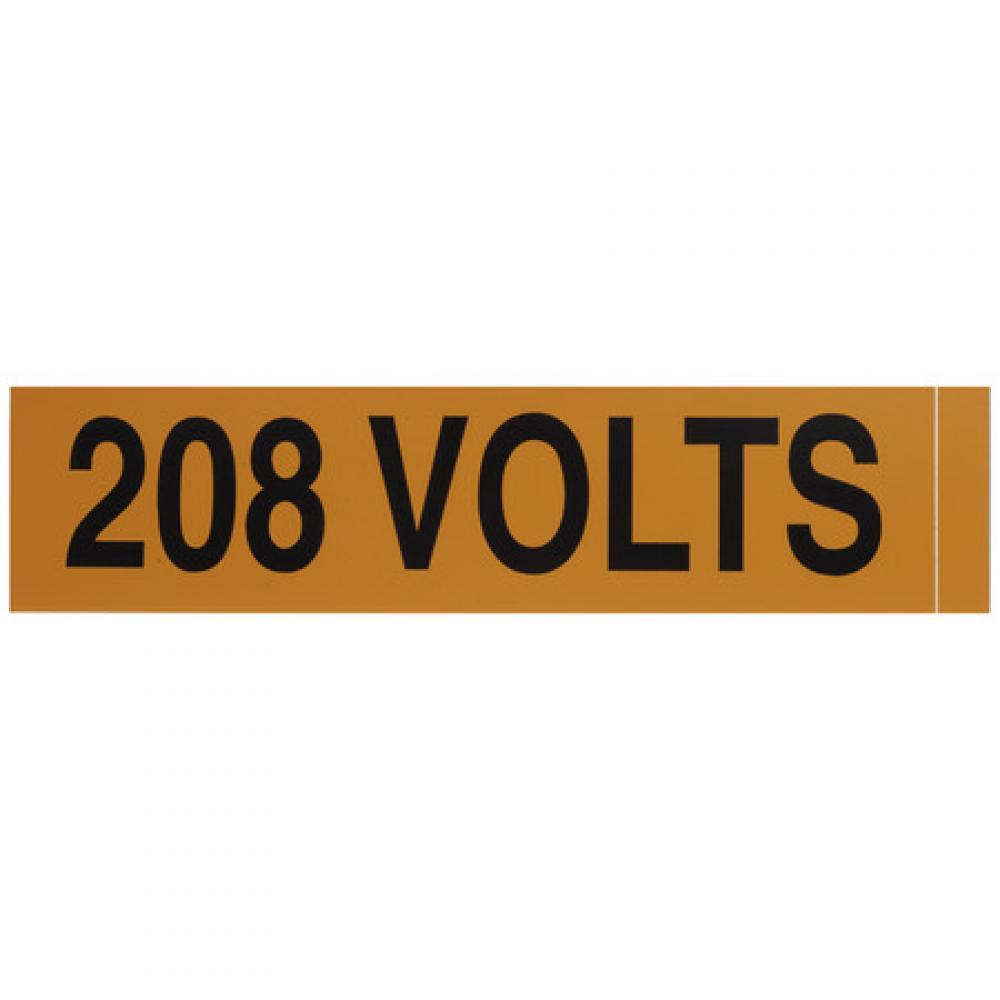 Voltage Markers (1) 208 Volts