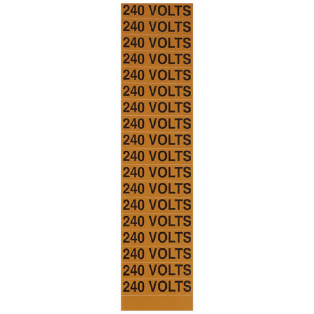 Voltage Marker Card 240 Volts