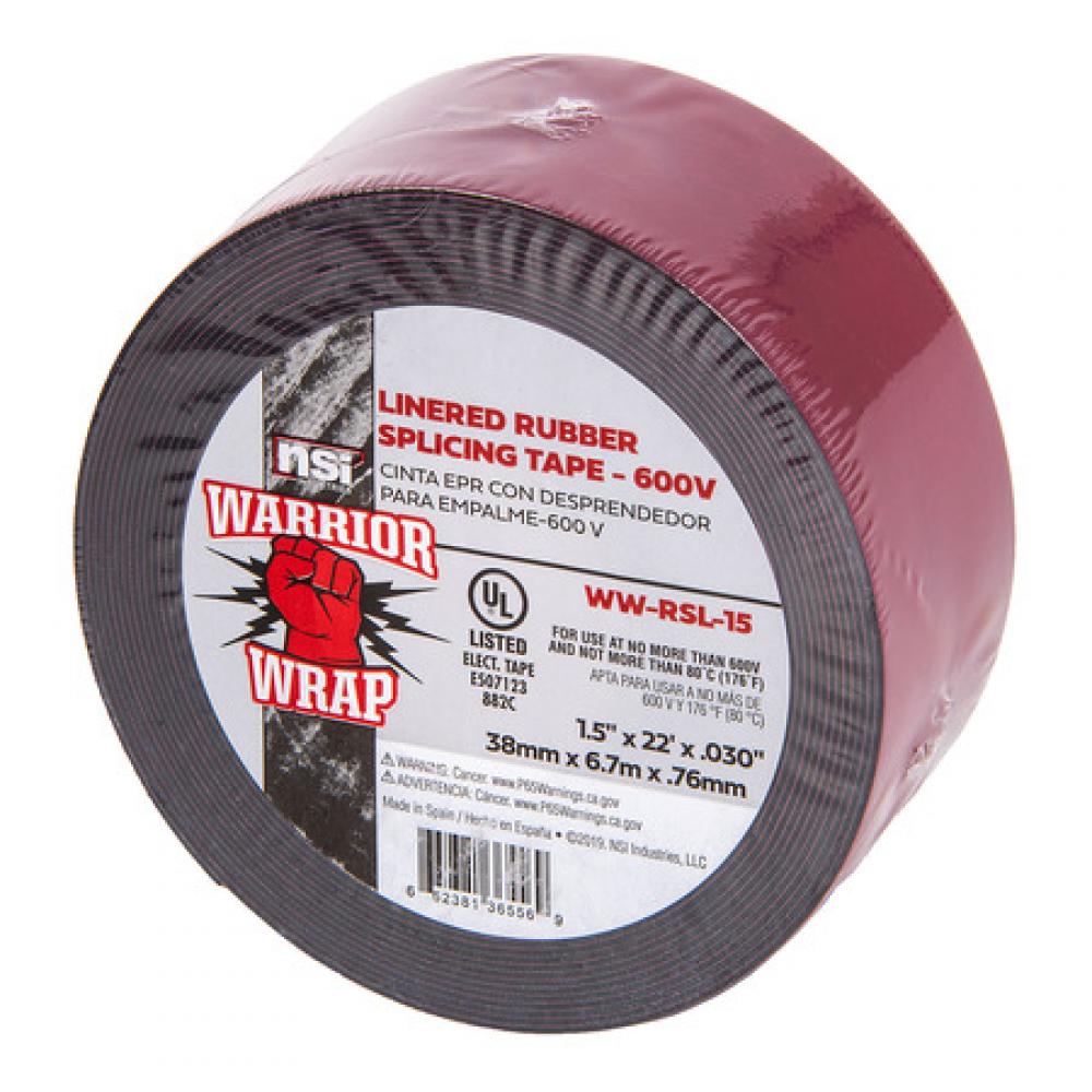 Linered Rubber Tape 1.5&#34; 22ft