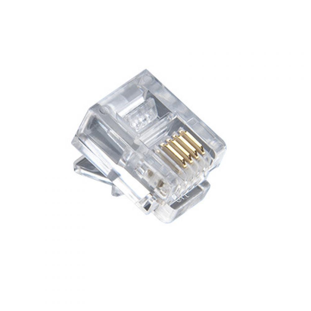RJ-11 6P4C Flat-Stranded 500/Bg