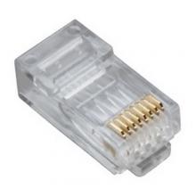 NSi Industries 106167C - RJ45 8P8C 5e HP RoundSolid 3Prong 25/Clm