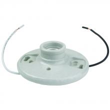 Legrand-Pass & Seymour 272WH6 - PORCELAIN KYLS LAMPHLDR 2 TERM 6IN LEADS