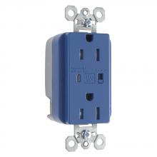 Legrand-Pass & Seymour TR5262BLSP - SPD RECP TR 15A/125V ALARM BLUE