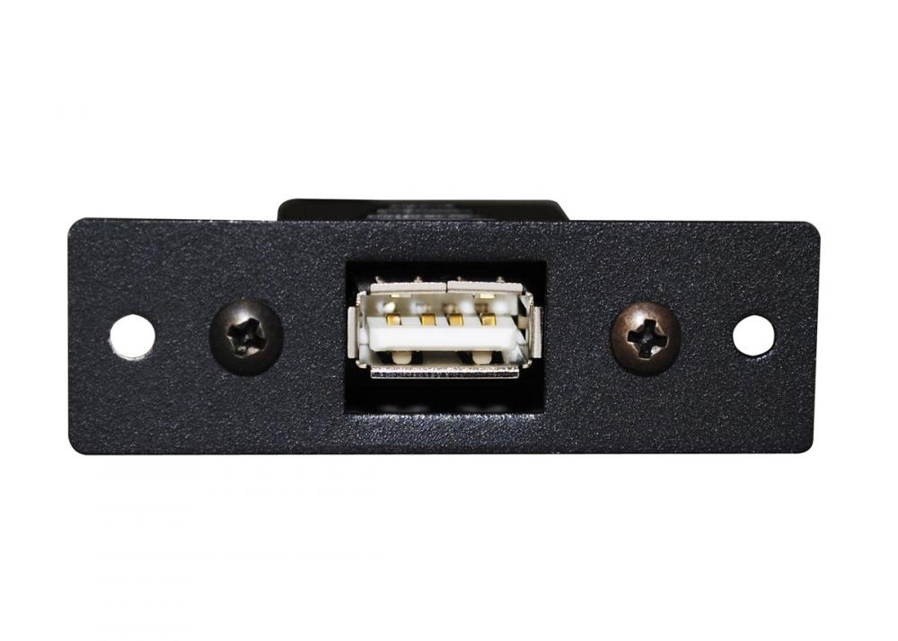1P,BLACK,USB A-A F/F