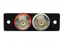Legrand-Wiremold AV5001BK - 1P,BLACK,TWO BNC F/F