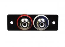 Legrand-Wiremold AV2003BK - 1P,BLACK,TWO RCA F/BNC