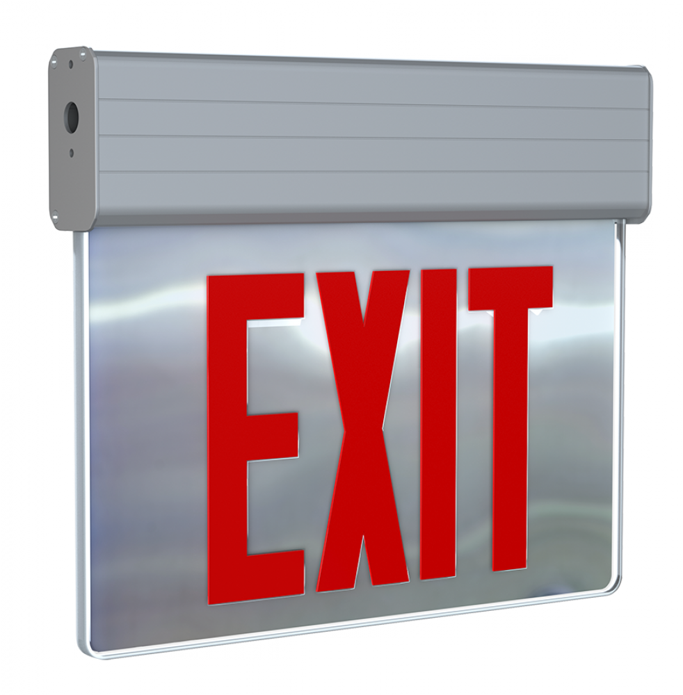EXIT 1FACE RED-LET MR-PANEL AL-HSNG