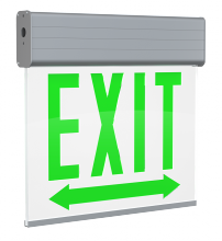 RAB Lighting EXITEDGE-WPDACH/E - EDG CH EXIT 2FC EM WH-P AL-H DOUBLEARW