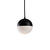 Monae 6-in Black LED Pendant