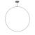Cirque 72-in Black LED Pendant